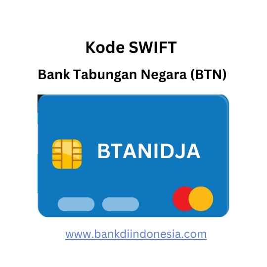 Kode Swift Bank Tabungan Negara (BTN)